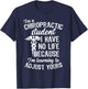 Learning to Adjust Chiropractor Student Gift, Chiropractor T-Shirt - T-Shirt | Navy