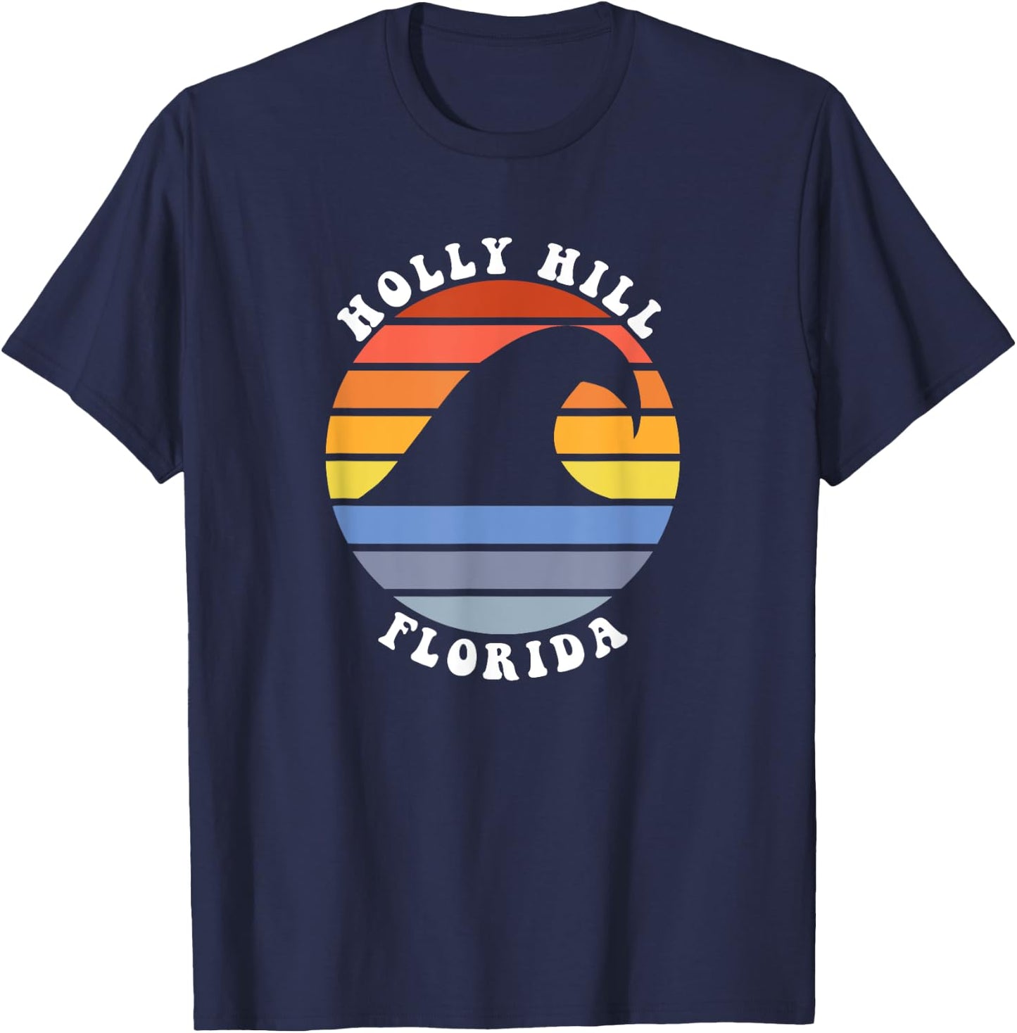 Cute Holly Hill Florida FL Beach Vacation Souvenir T-Shirt - T-Shirt | Navy