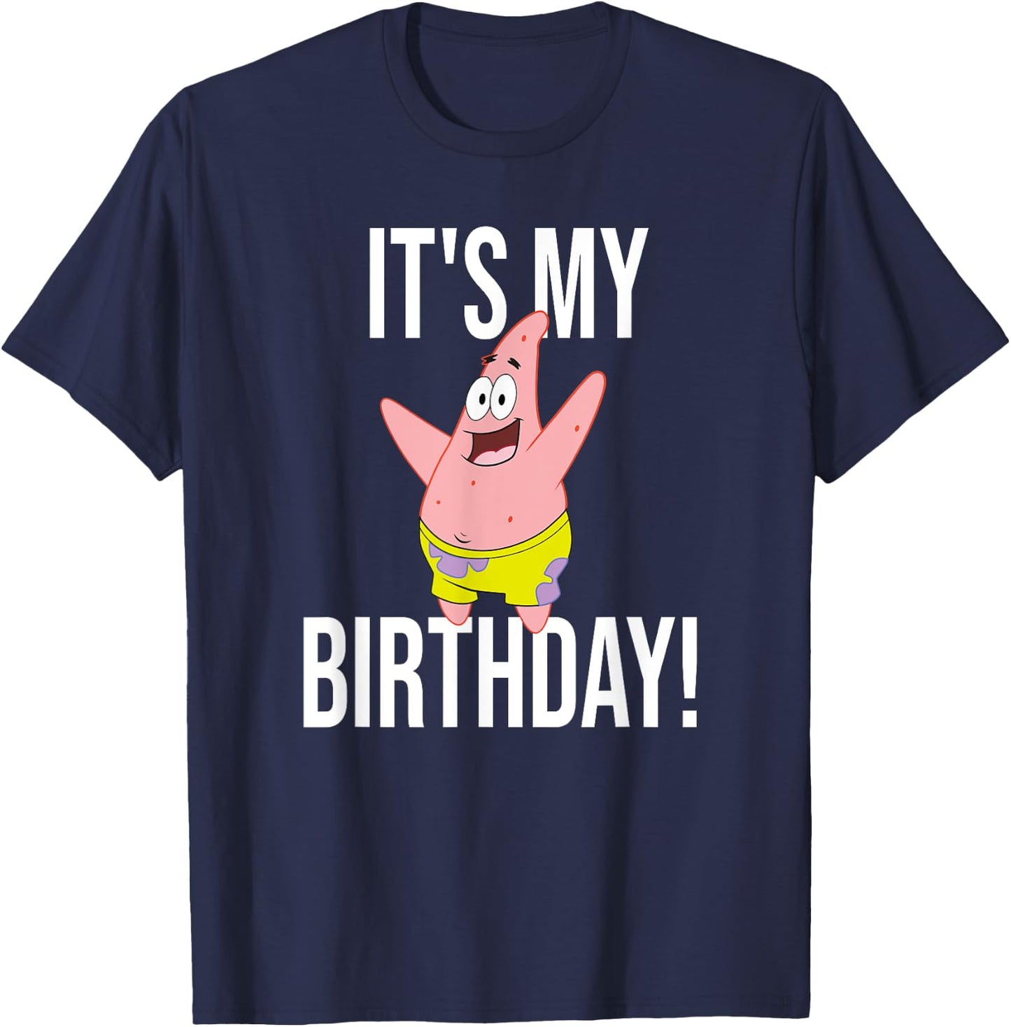 Mademark x SpongeBob SquarePants - Patrick Star - It's My Birthday! T-Shirt - T-Shirt | Navy