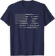 American Flag MTB Mountain Bike Apparel - MTB Mountain Bike T-Shirt - T-Shirt | Navy