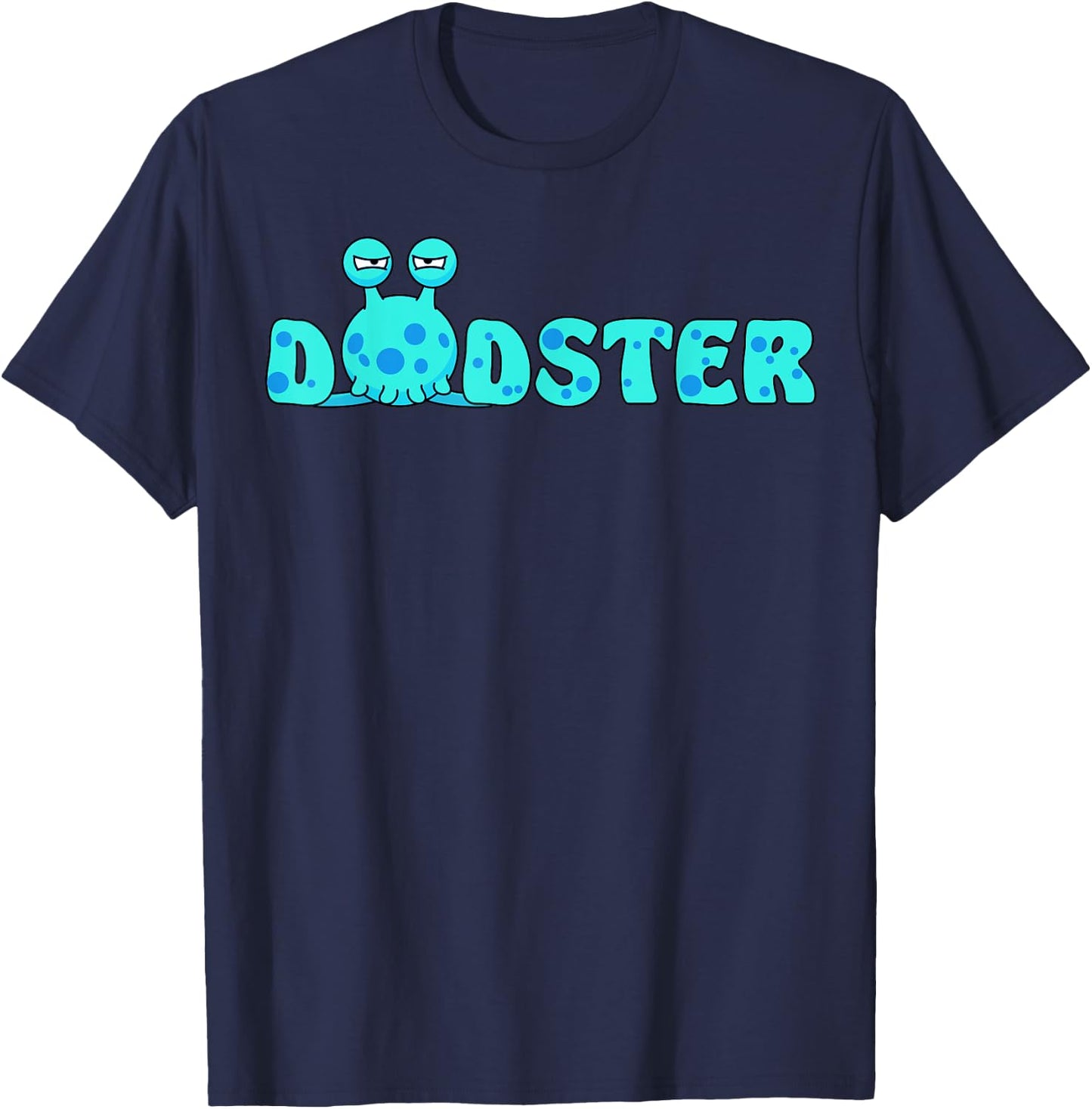 Dadster Monster Dad Funny Halloween Father Daddy T-Shirt - T-Shirt | Navy