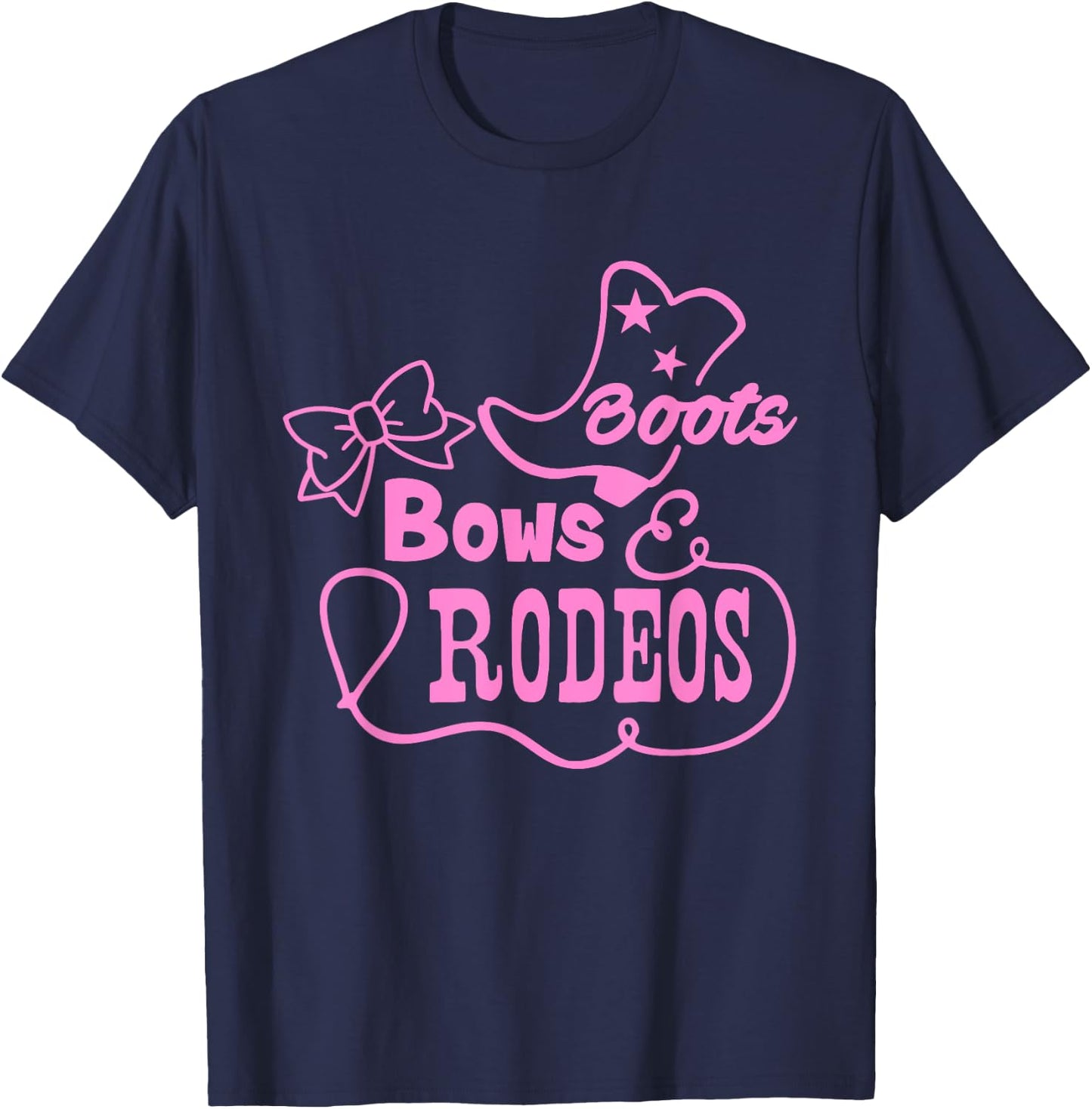 Cute Rodeo Shirt Girls Western Princess Cowgirl T-Shirt - T-Shirt | Navy