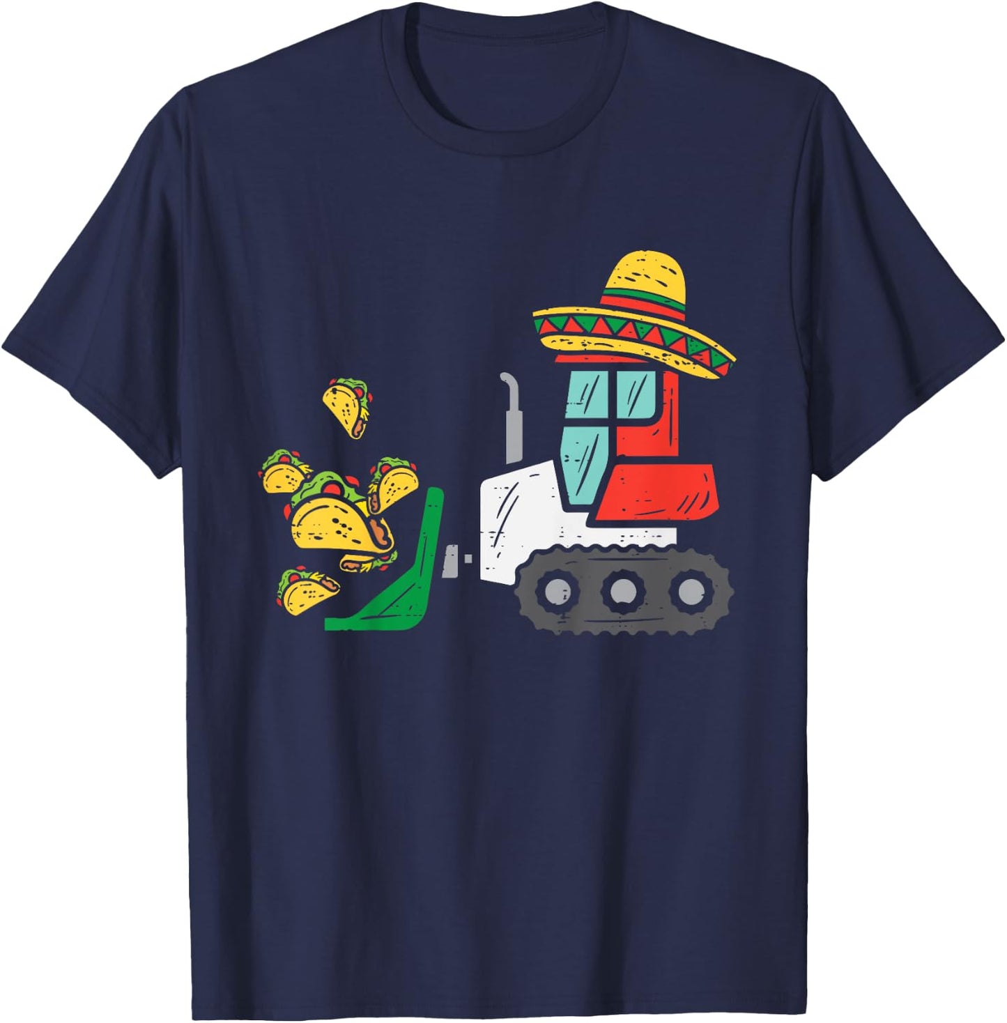 Kids Loads Of Tacos Bulldozer Cinco De Mayo Kid Baby Boys Toddler T-Shirt - T-Shirt | Navy