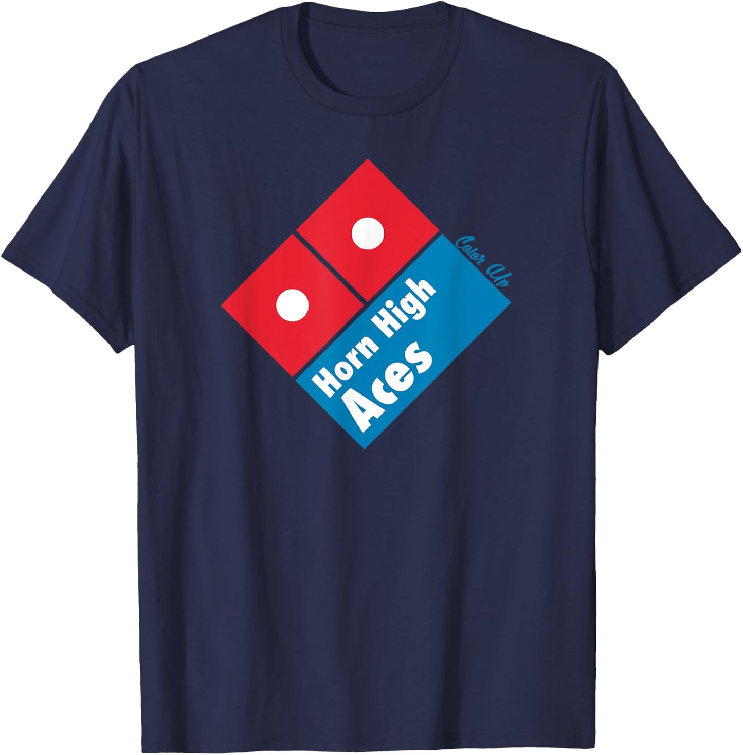 Horn High Aces Casino Craps Gambling T-Shirt - T-Shirt | Navy