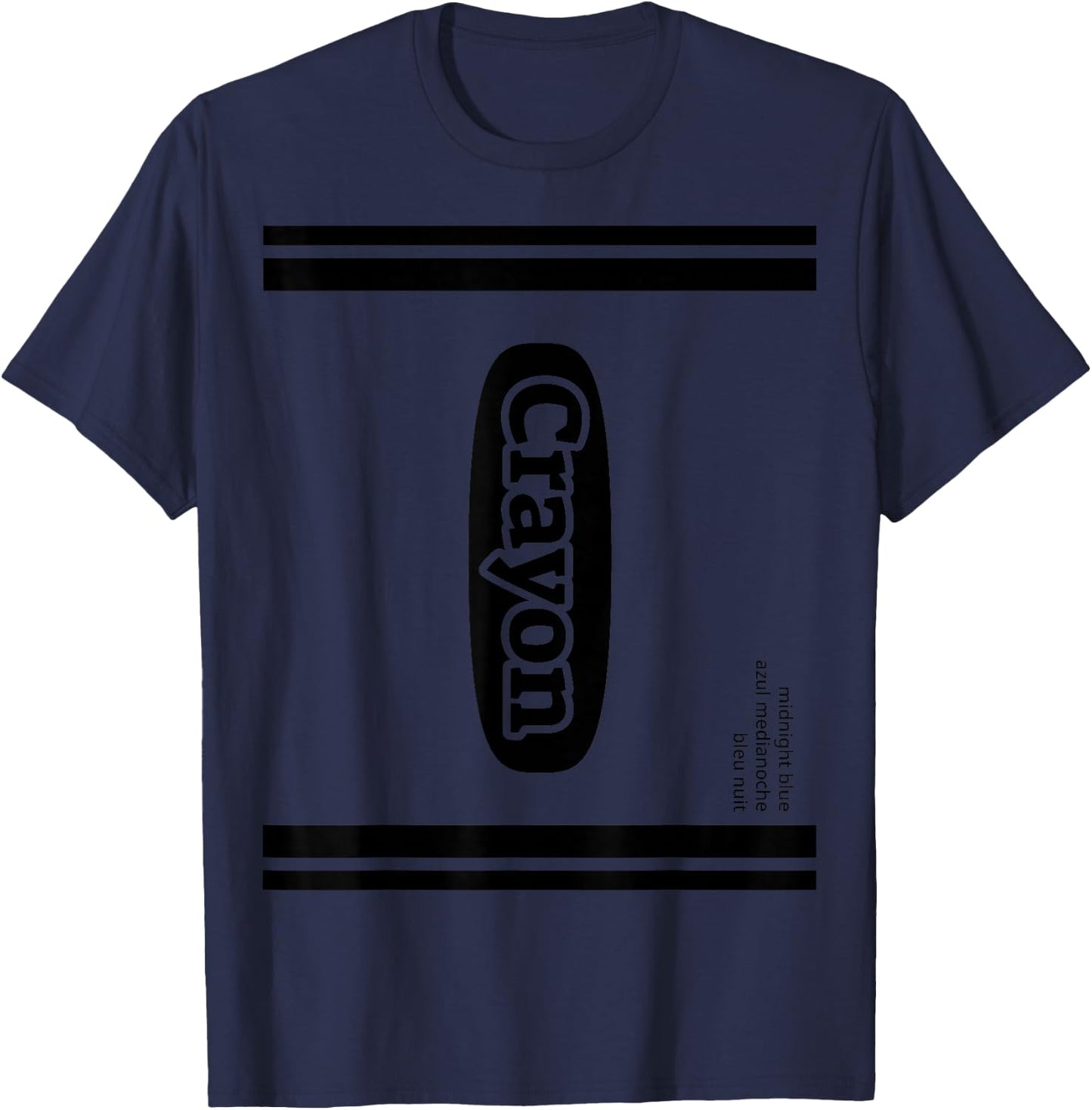 J. Walker Crayon Midnight Blue Group Costume , Small T-Shirt - T-Shirt | Navy
