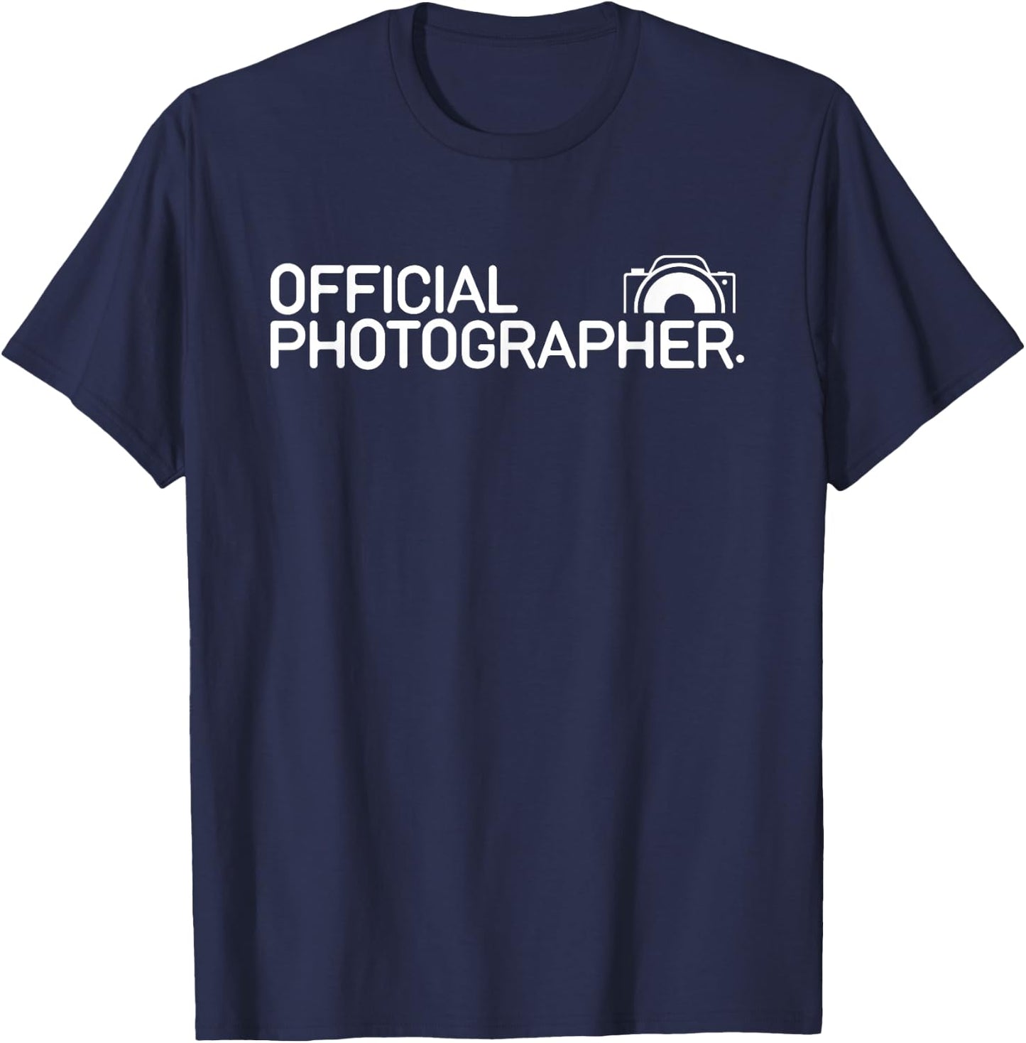 Official Photographer Event Photography Gift T-Shirt - T-Shirt | Navy