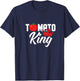 Tomato King Funny Vegan Tomatoes Lover T-Shirt - T-Shirt | Navy
