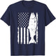 Salmon Fishing USA T-Shirt - T-Shirt | Navy
