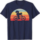 Vintage Retro Squirrel Riding A Bicycle Bike Squirrel T-Shirt - T-Shirt | Navy