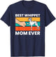 Cute Whippet Best Whippet Mom Ever T-Shirt - T-Shirt | Navy
