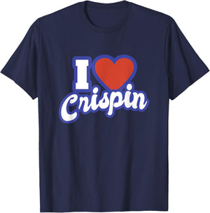 I Love Crispin T-Shirt - T-Shirt | Navy