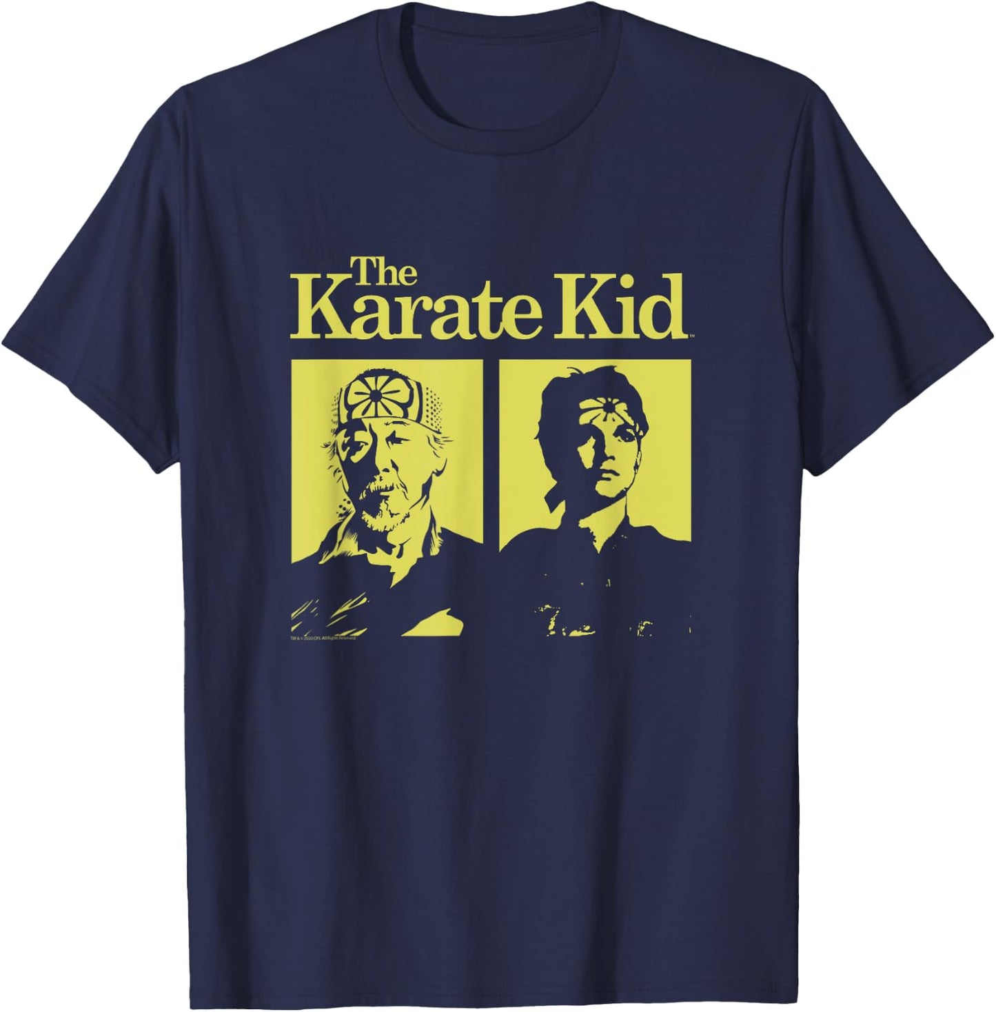The Karate Kid Sensei and Student Vintage Photo Movie T-Shirt - T-Shirt | Navy
