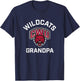 Central Washington University Wildcats Arched Grandpa T-Shirt - T-Shirt | Navy