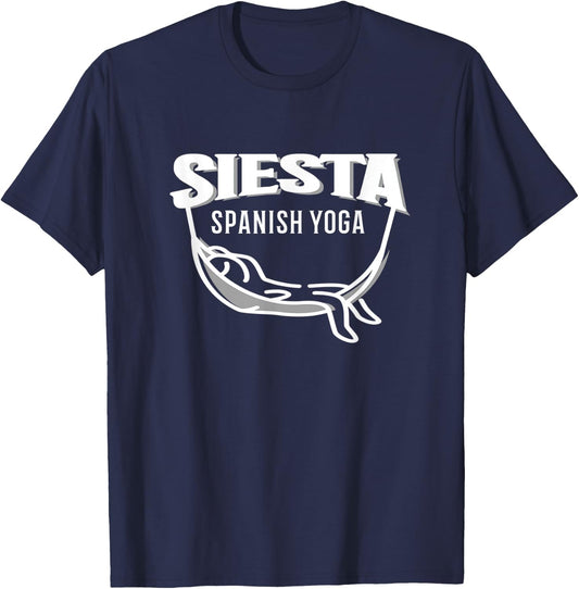 Spain Espana funny spanish yoga siesta T-Shirt - T-Shirt | Navy