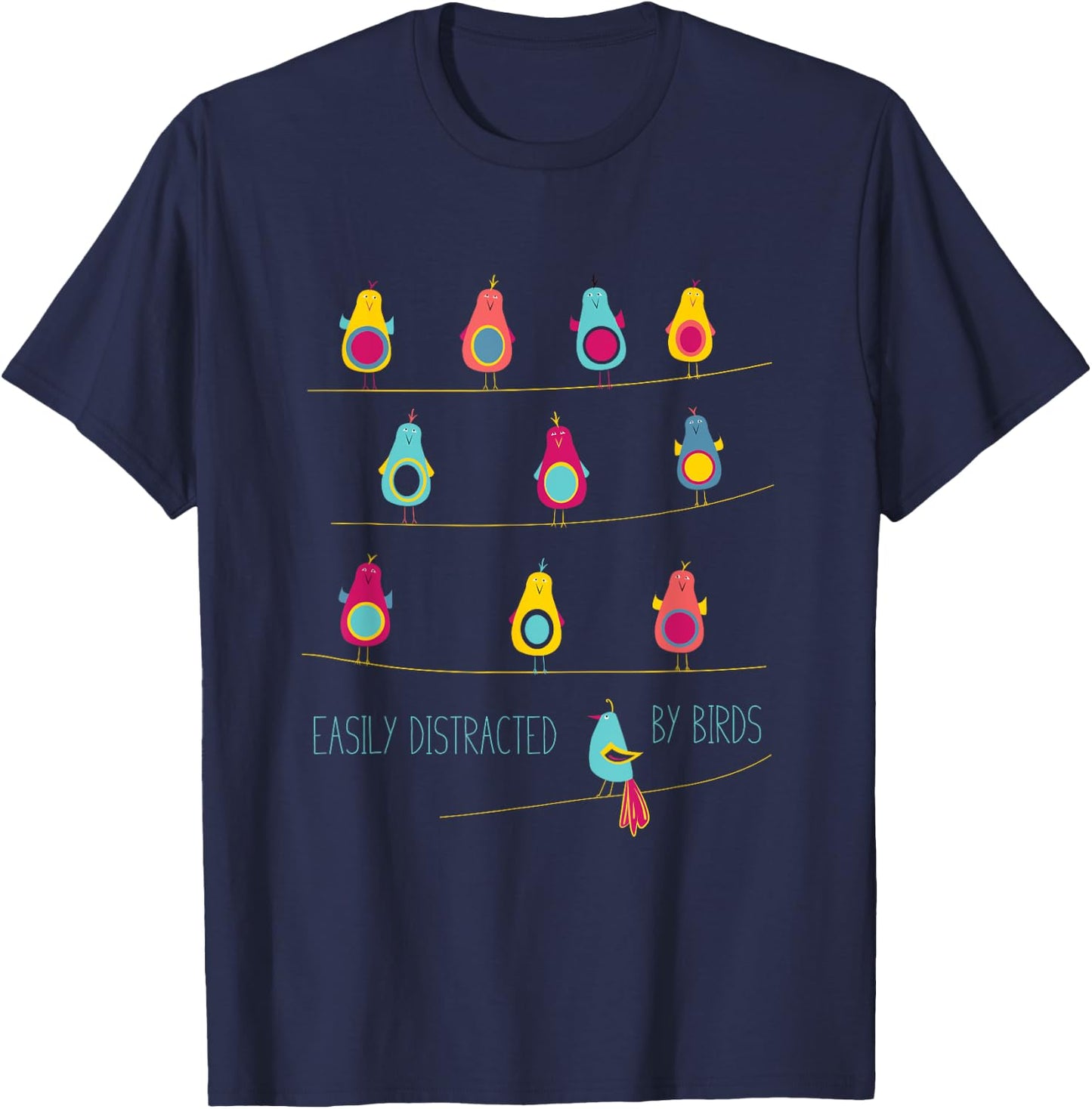 Funny Birding Design, Birder Birdwatching T-Shirt - T-Shirt | Navy