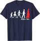 Follow Him Jesus Leading The People Christians Gift T-Shirt - T-Shirt | Navy