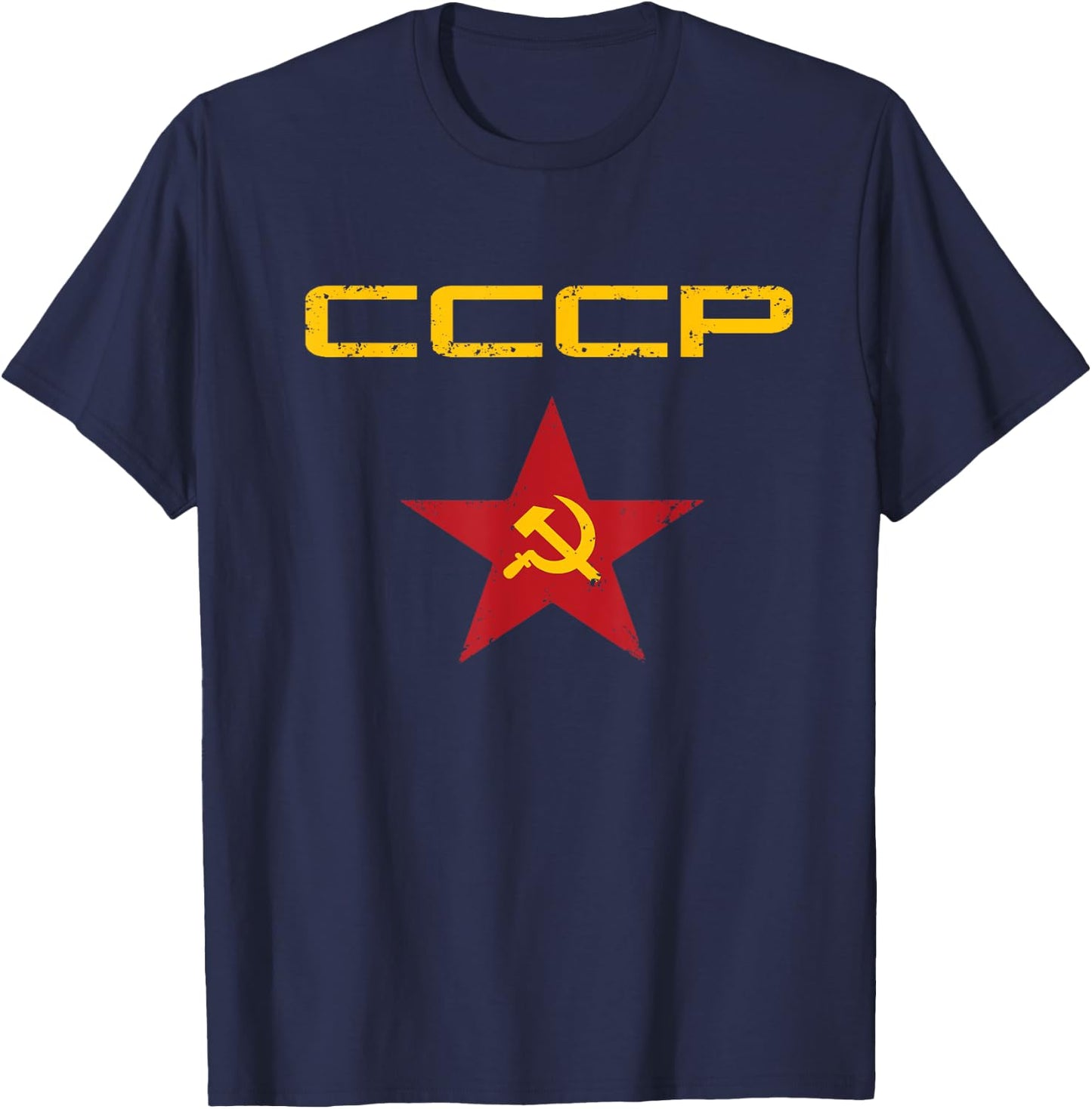 CCCP Soviet Union Retro SSSR T-Shirt - T-Shirt | Navy
