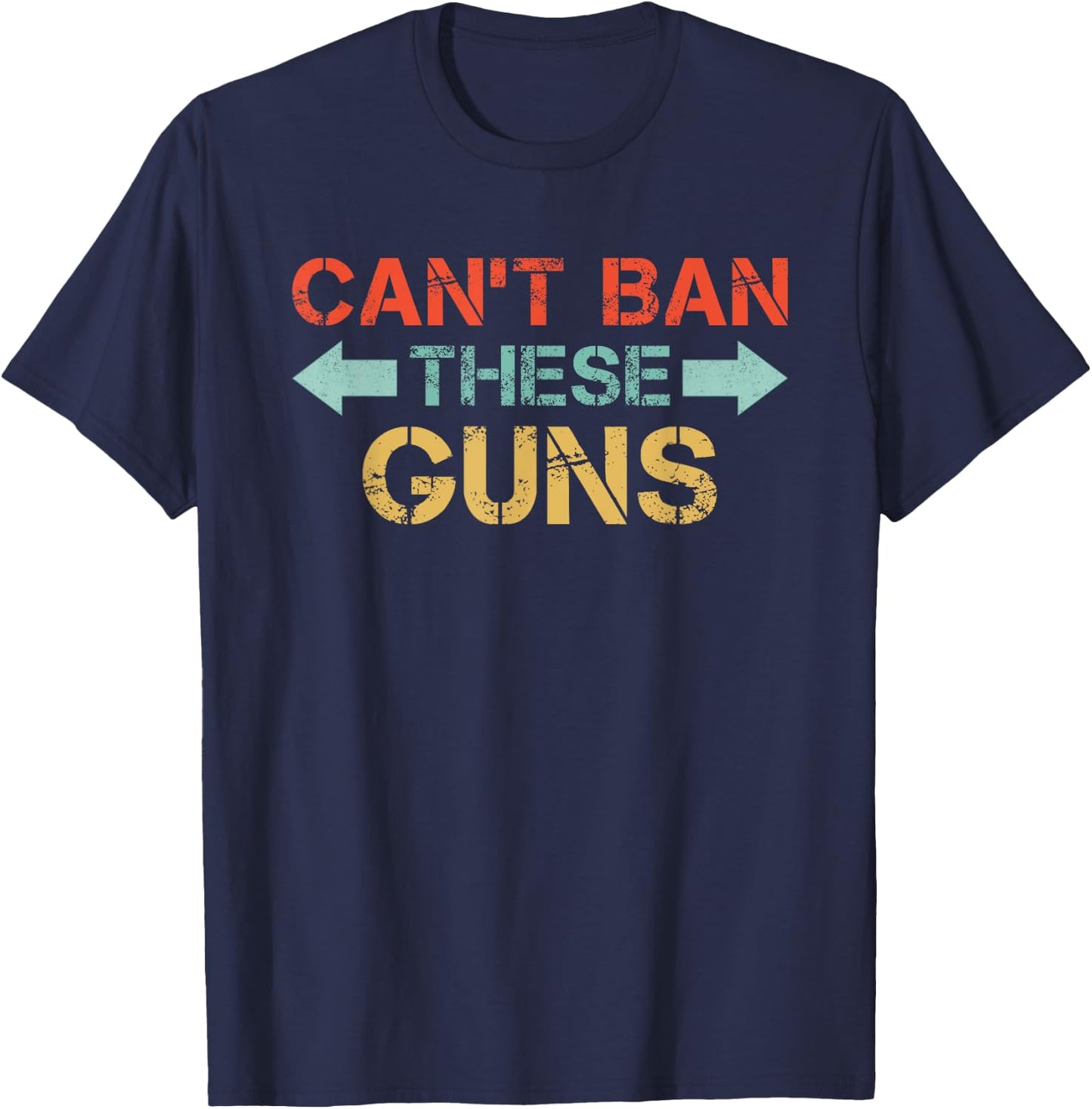 Bench Press Weightlifting Gym workout Cant Ban These Guns T-Shirt - T-Shirt | Navy