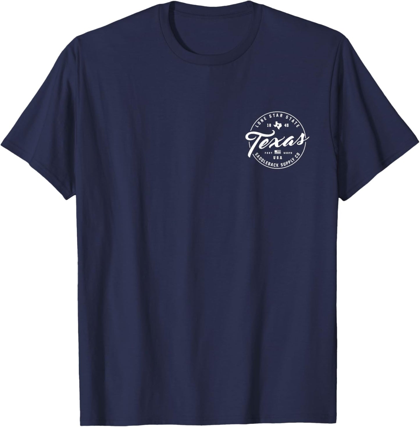 Saddleback ol' Texas White Logo Lightweight, Graphic T-Shirt - T-Shirt | Navy