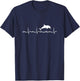 Dolphin Heartbeat Dolphin Trainer Animal T-Shirt - T-Shirt | Navy