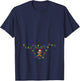 Pregnancy Announcement Baby Reveal Gingerbread Christmas T-Shirt - T-Shirt | Navy