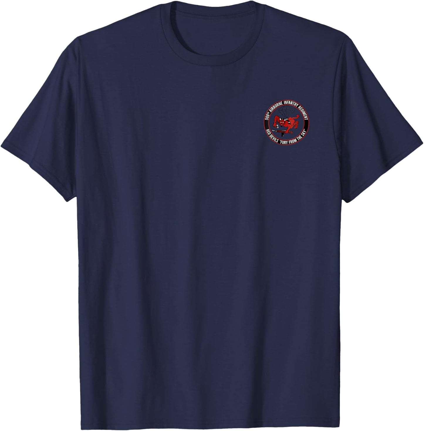508th Airborne Infantry Regiment Veteran Paratrooper Gift T-Shirt - T-Shirt | Navy