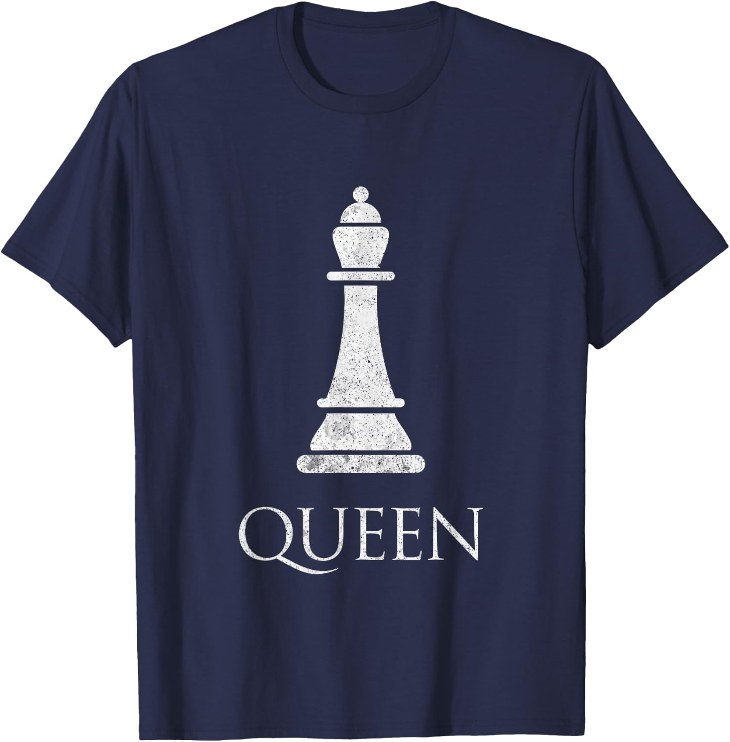 Queen Chess Piece Game Matching Simple Halloween Costume T-Shirt - T-Shirt | Navy