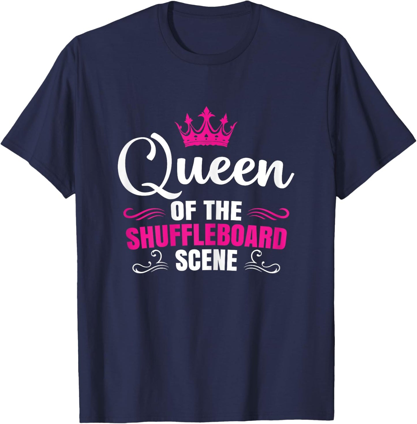 Shuffleboard champion funny shuffleboard queen T-Shirt - T-Shirt | Navy