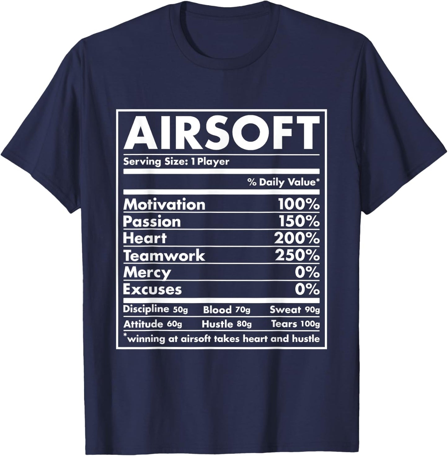 Sport Nutrition Airsoft T-Shirt - T-Shirt | Navy