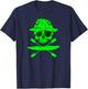 KAYAK CANOE rafting games white water green skull KAYAKER T-Shirt - T-Shirt | Navy