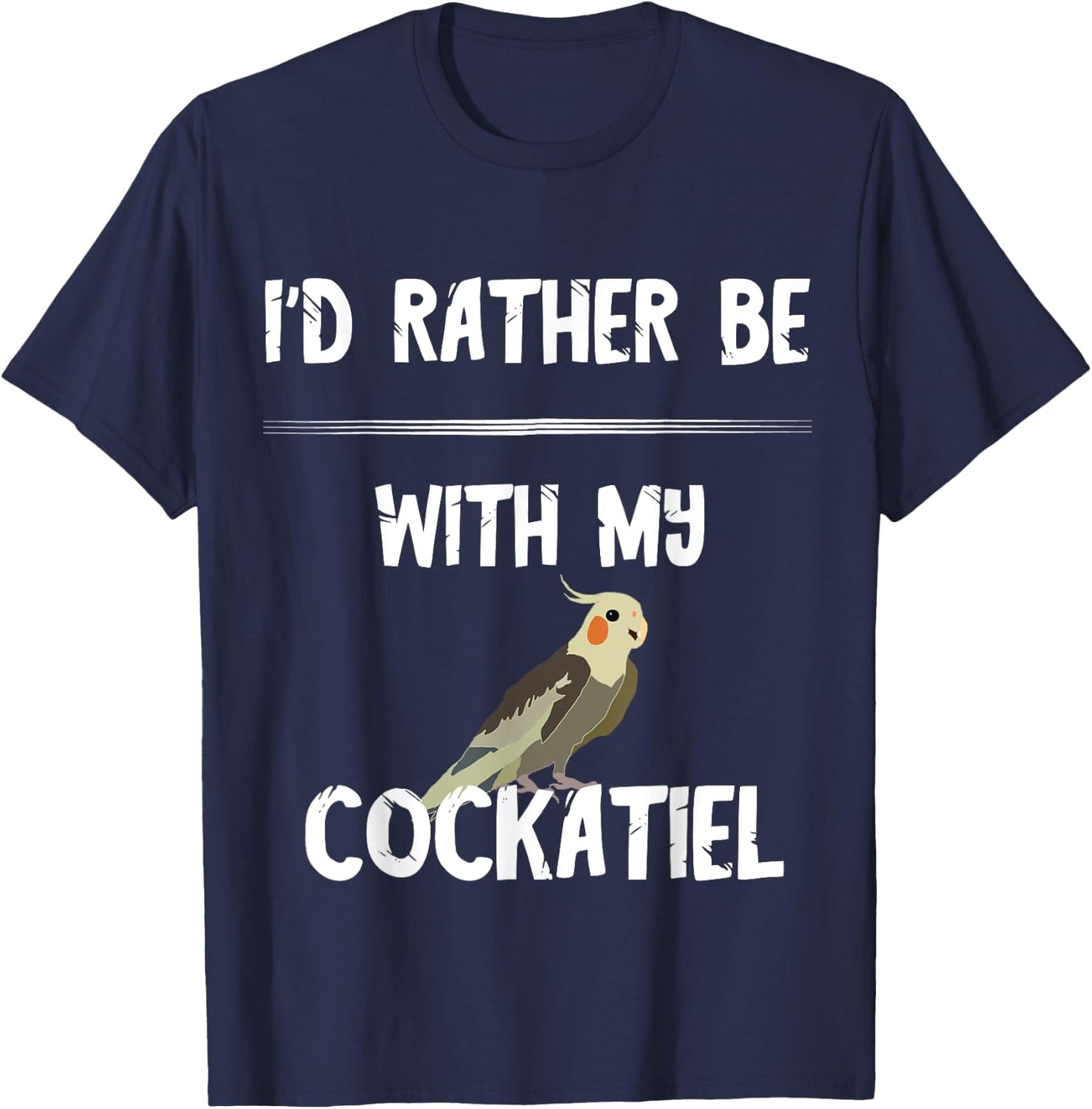 Cockatiel Budgie Bird Owner Parrots Birds T-Shirt - T-Shirt | Navy
