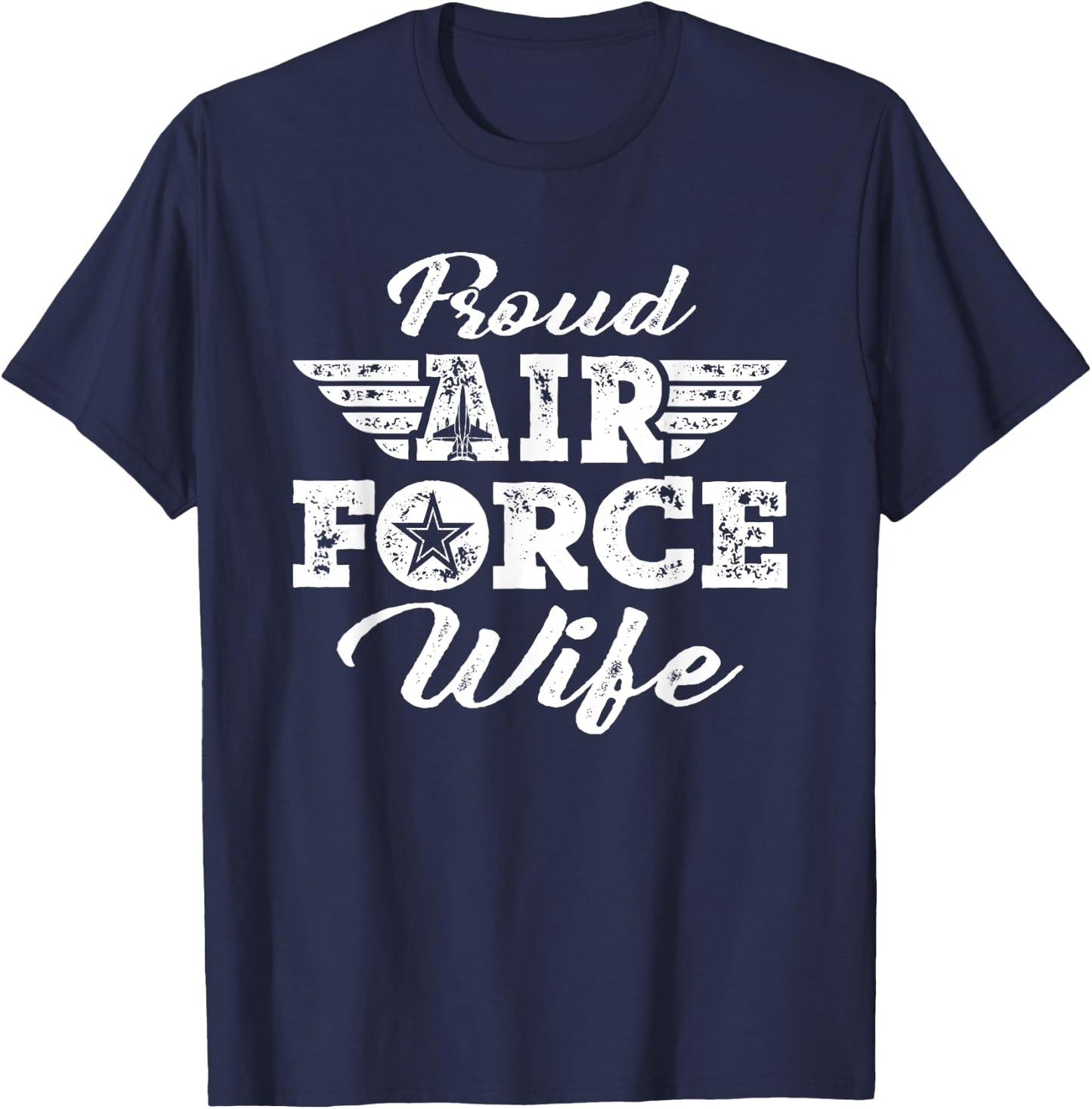 Proud US Air Force Wife - Pride Military Family Spouse Gifts T-Shirt - T-Shirt | Navy