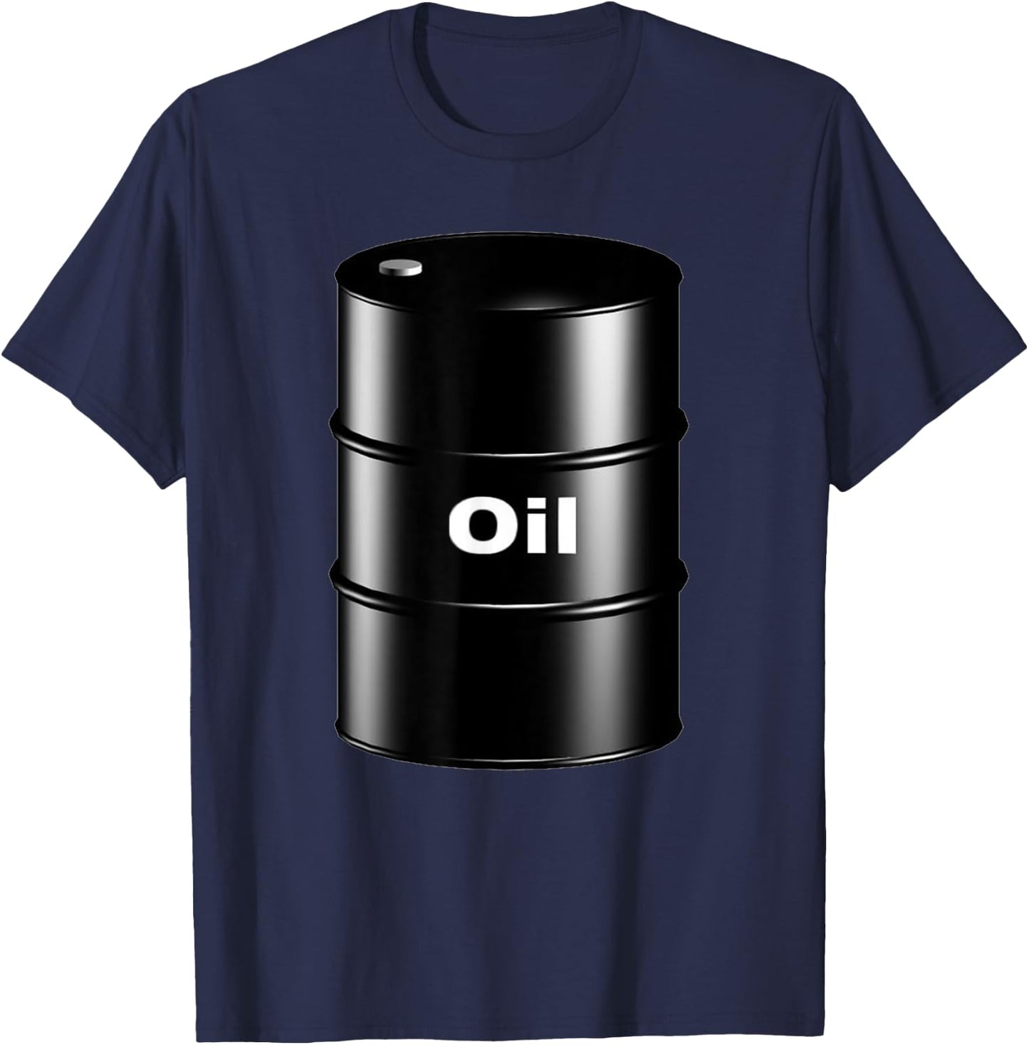 Large Barrel of Crude Oil T-Shirt - T-Shirt | Navy
