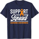 Leukemia Warrior Support Squad Leukemia Cancer Awareness T-Shirt - T-Shirt | Navy