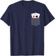 Pocket Aces Shirt Funny Faux Pocket Aces Poker Gift T-Shirt - T-Shirt | Navy
