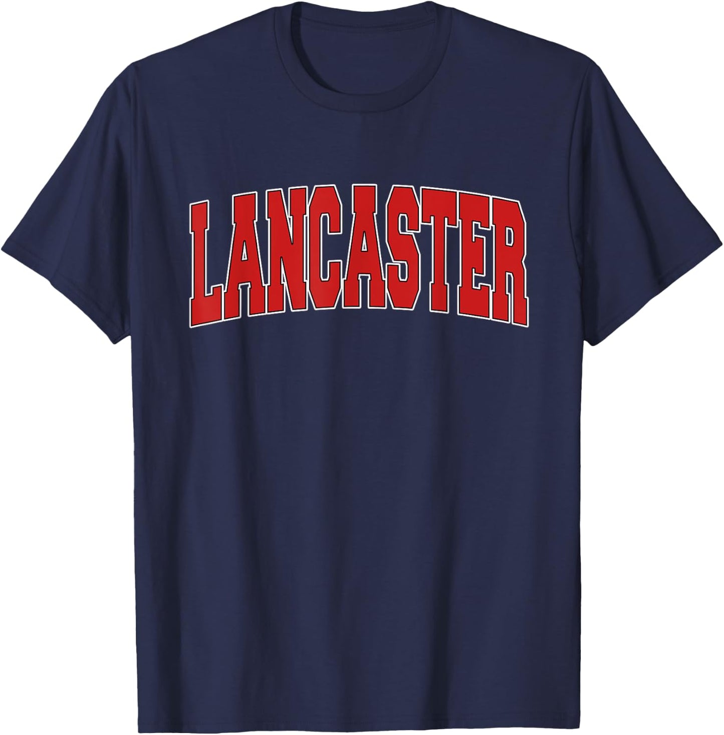 LANCASTER NY NEW YORK Varsity Style USA Vintage Sports T-Shirt - T-Shirt | Navy