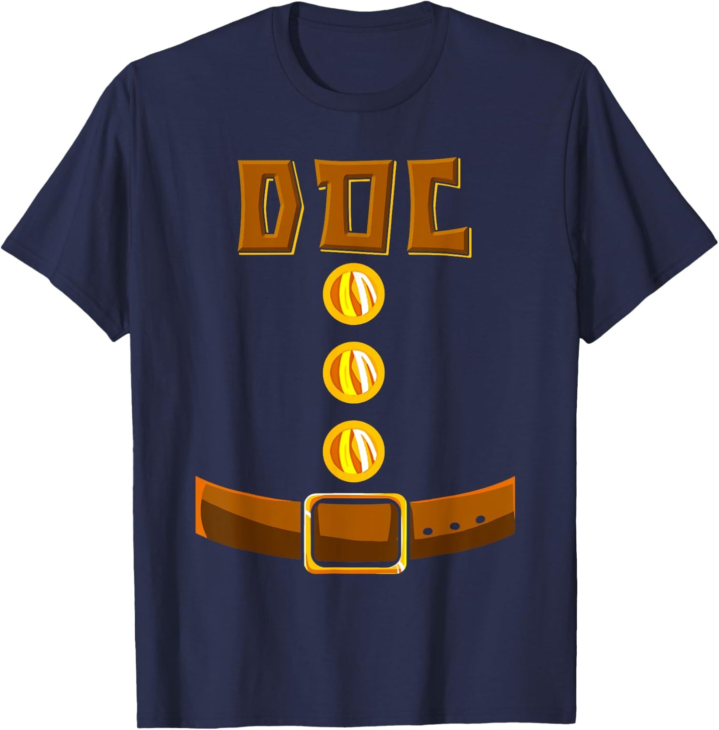 Dwarf Easy Halloween Costume Matching Group Couples Kids T-Shirt - T-Shirt | Navy