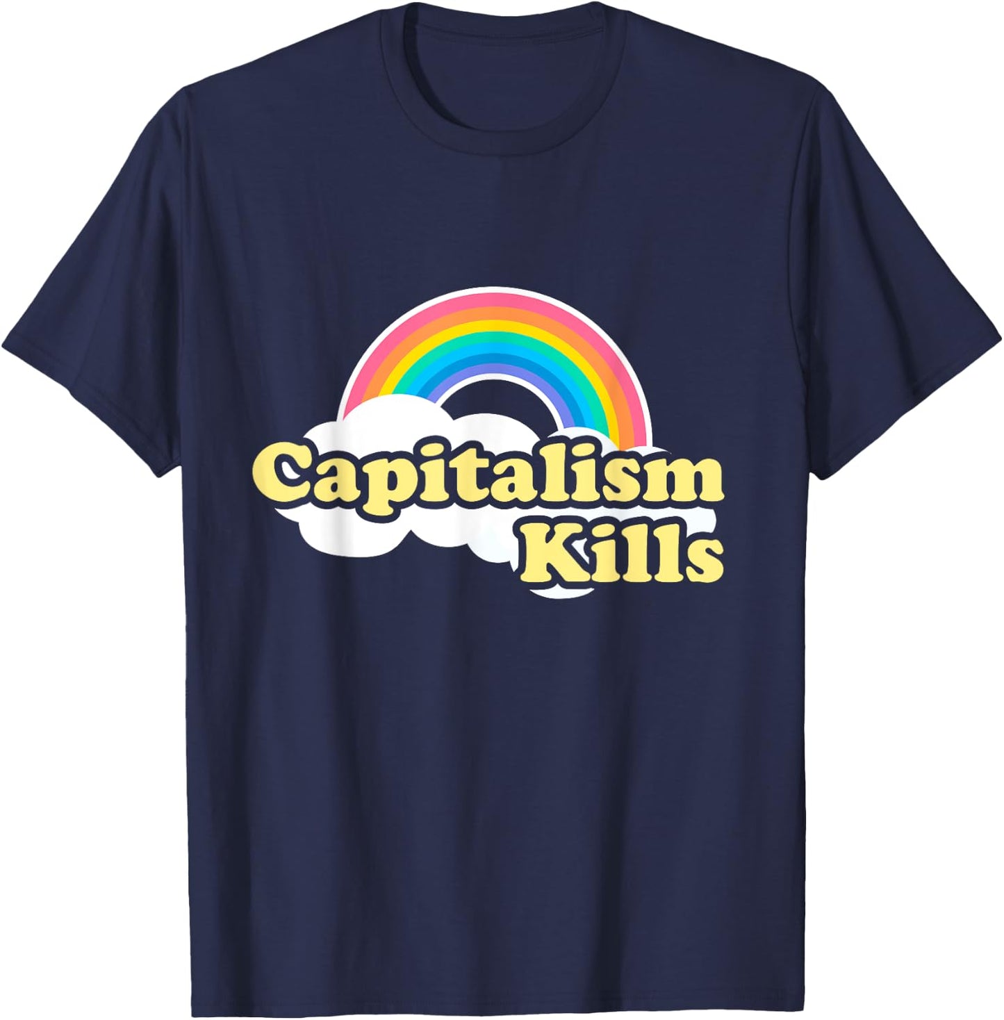 Kidcore Capitalism Kills T-Shirt - T-Shirt | Navy