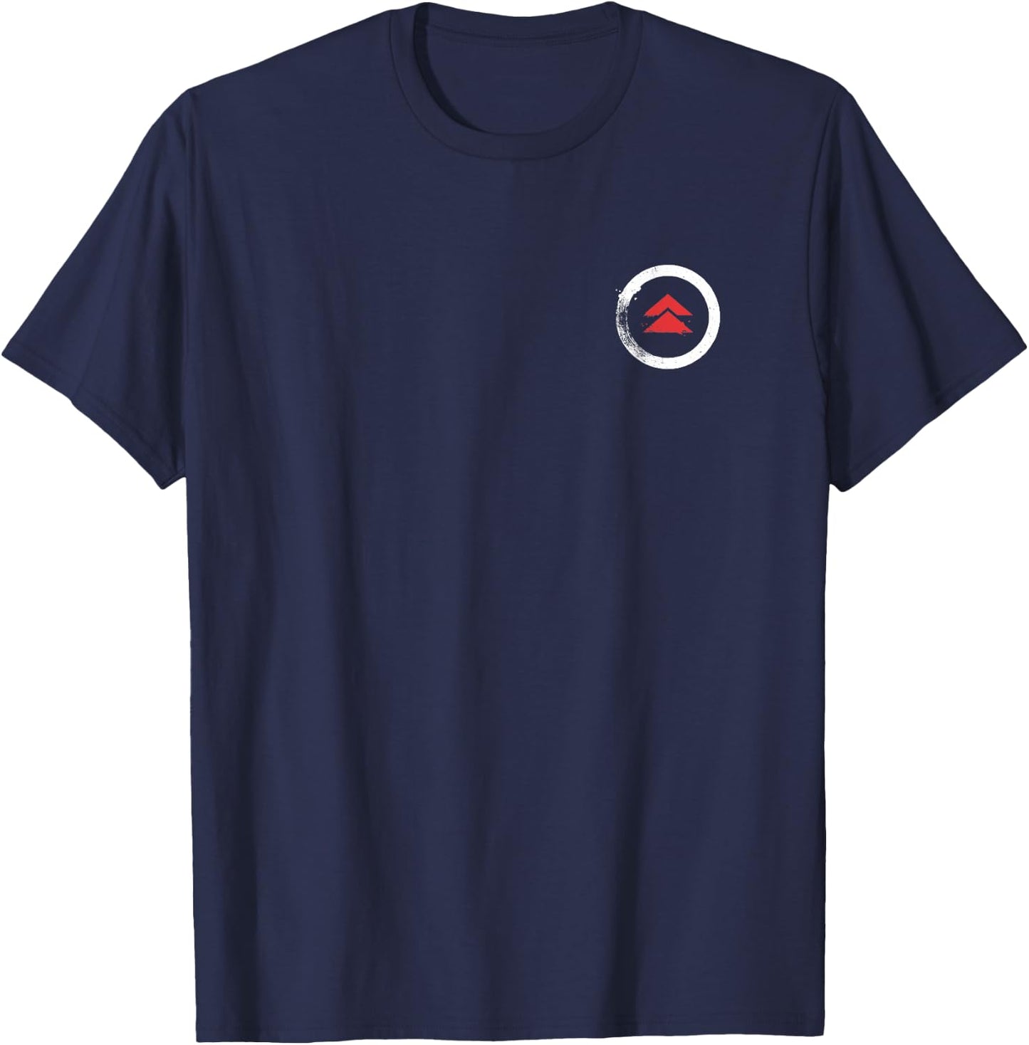 Ghost of Tsushima Front and Back Kanji and Logo Video Game T-Shirt - T-Shirt | Navy