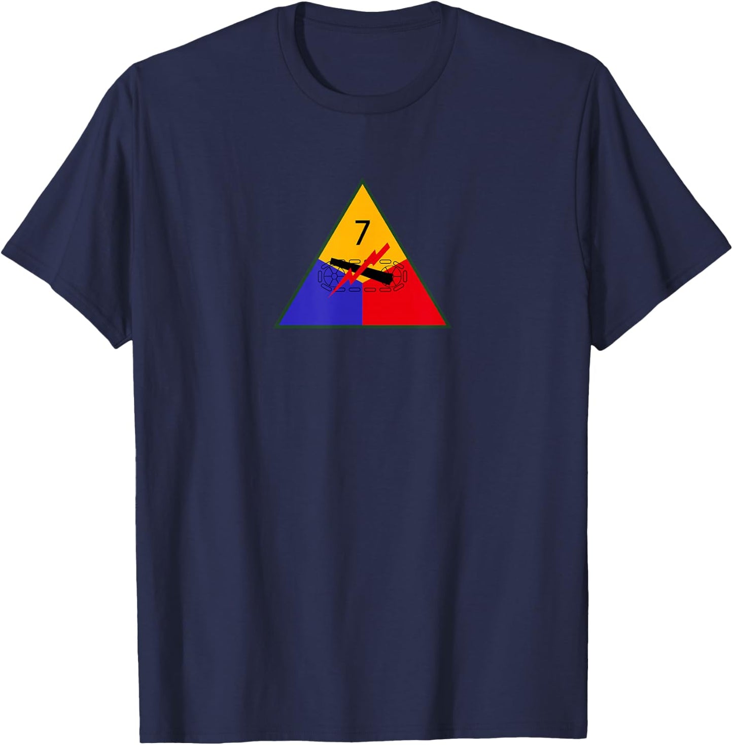 7th Armored Division Shirt Army WWII Lucky Seventh T-Shirt - T-Shirt | Navy