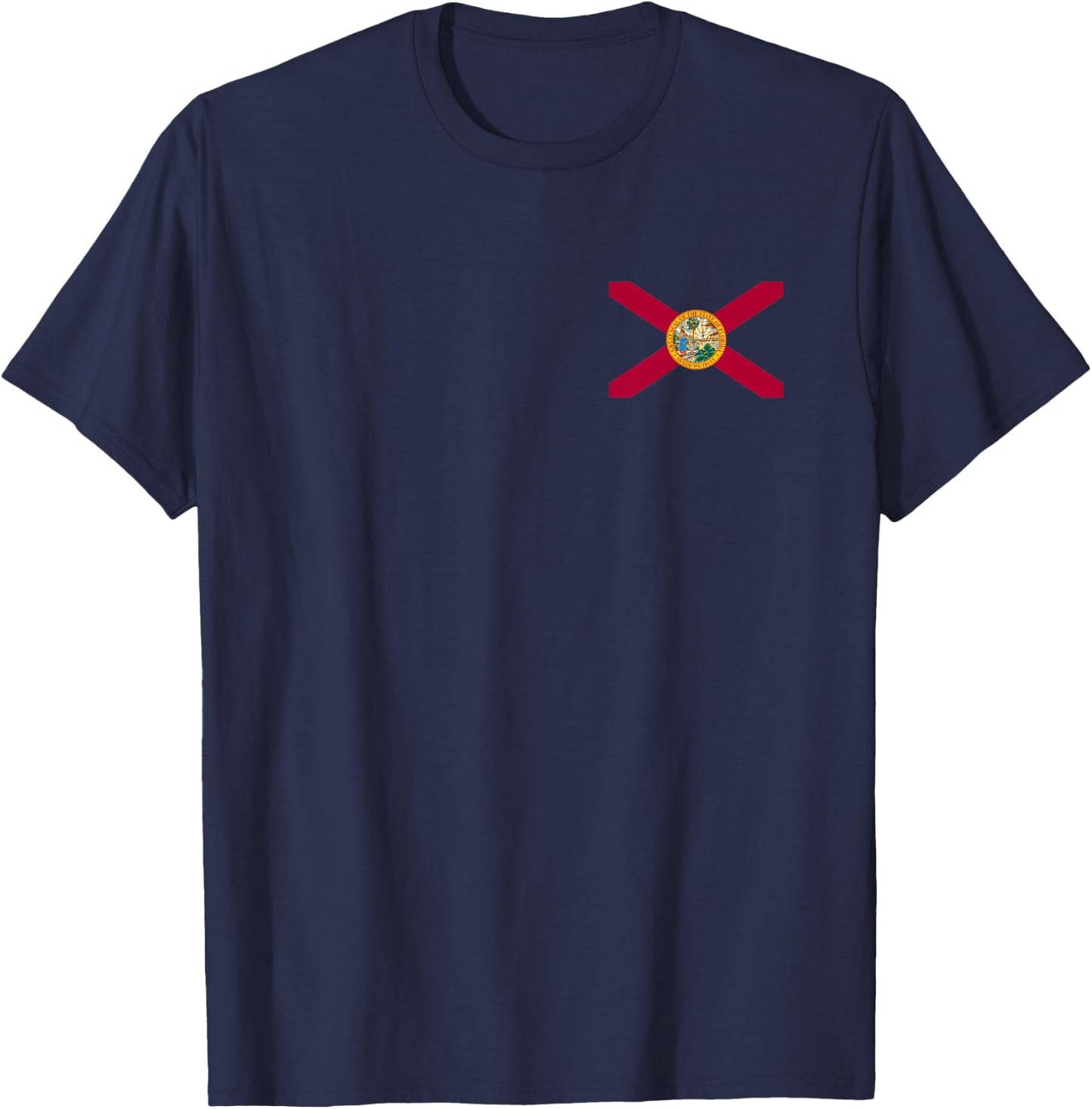 Flag of Florida -- the Sunshine State Miami Orlando Tampa T-Shirt - T-Shirt | Navy