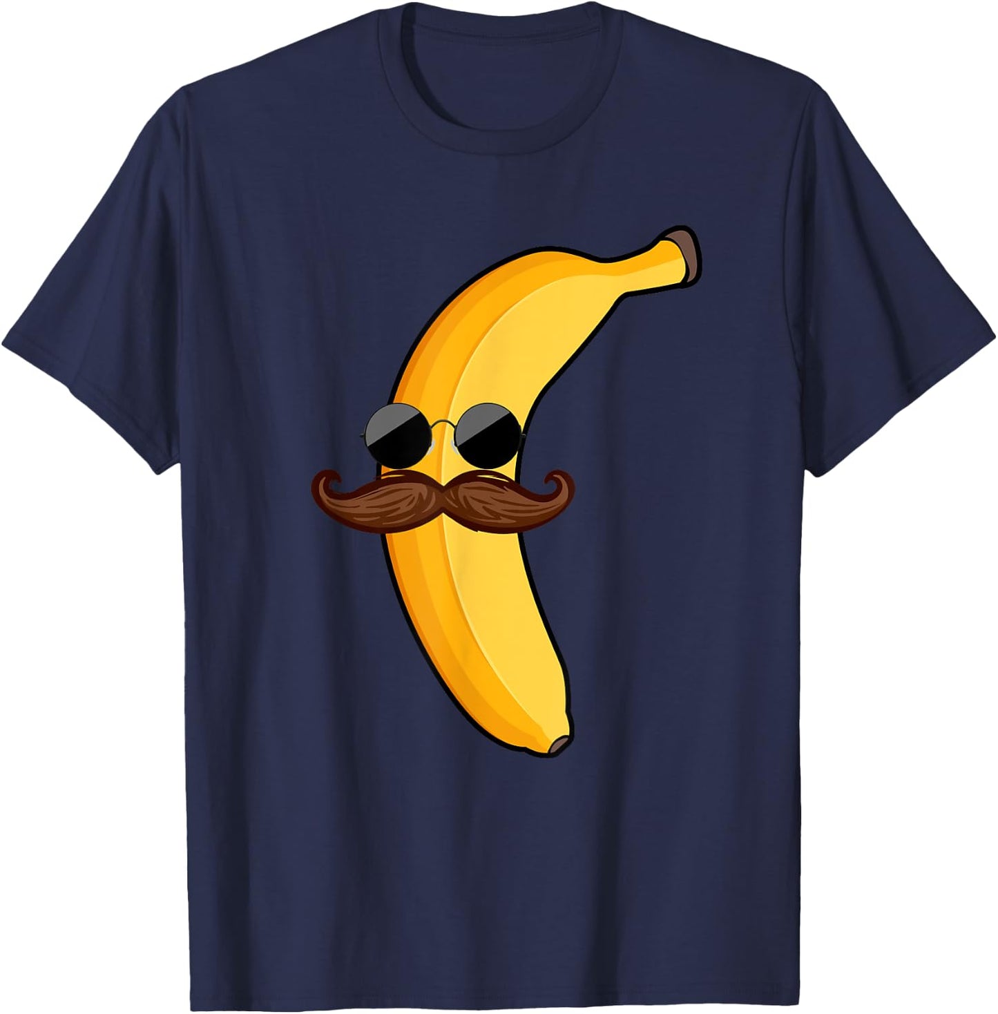 Cool Banana Design Boys Tropical Fruit Banana Lover T-Shirt - T-Shirt | Navy