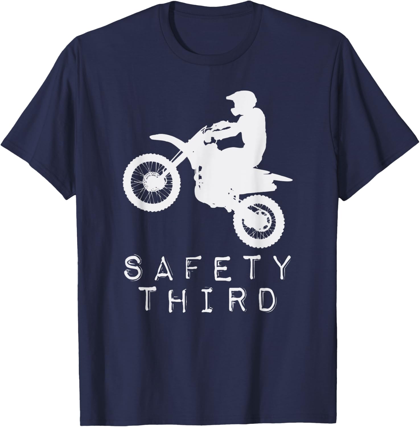 Safety Third T Shirt 3rd Motorcycle Motorbike T-Shirt - T-Shirt | Navy
