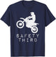 Safety Third T Shirt 3rd Motorcycle Motorbike T-Shirt - T-Shirt | Navy