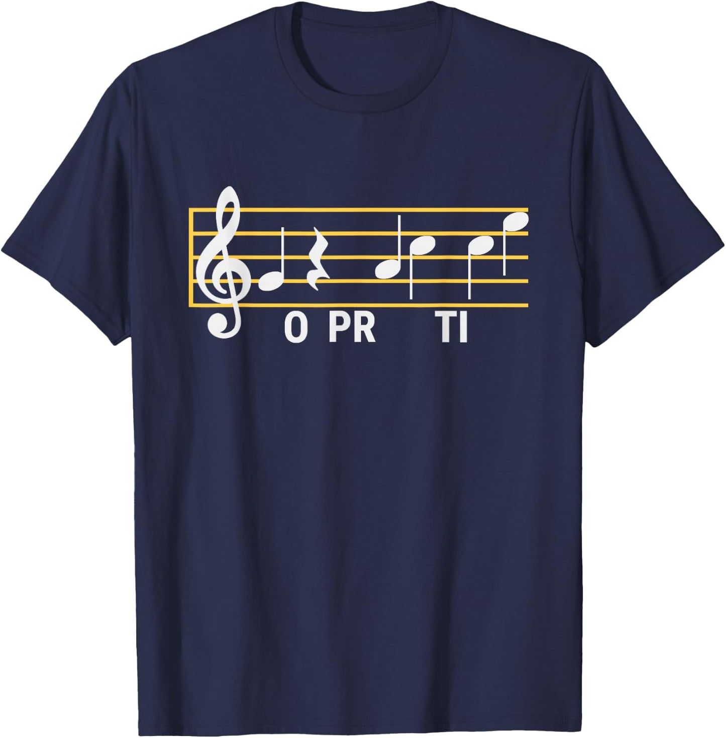Go Practice Funny Music Theory Class Jokes Composer Score T-Shirt - T-Shirt | Navy