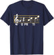 Go Practice Funny Music Theory Class Jokes Composer Score T-Shirt - T-Shirt | Navy