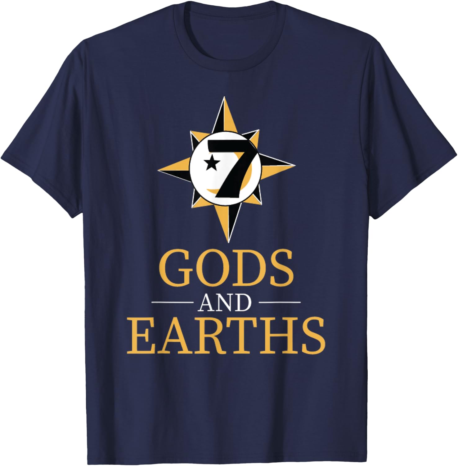 Gods and Earths Five Percent Nation Five Percenter T-Shirt - T-Shirt | Navy