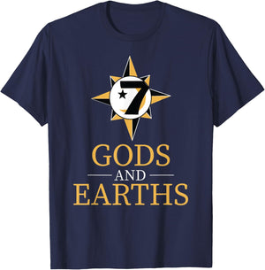 Gods and Earths Five Percent Nation Five Percenter T-Shirt - T-Shirt | Navy