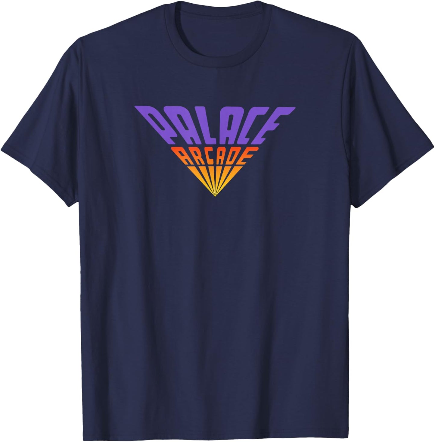 Stranger Things Palace Arcade Fading Logo T-Shirt - T-Shirt | Navy