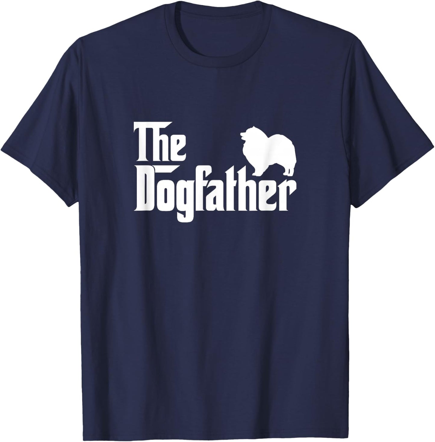 Keeshonden Lover Gift DogFather T-Shirt - T-Shirt | Navy